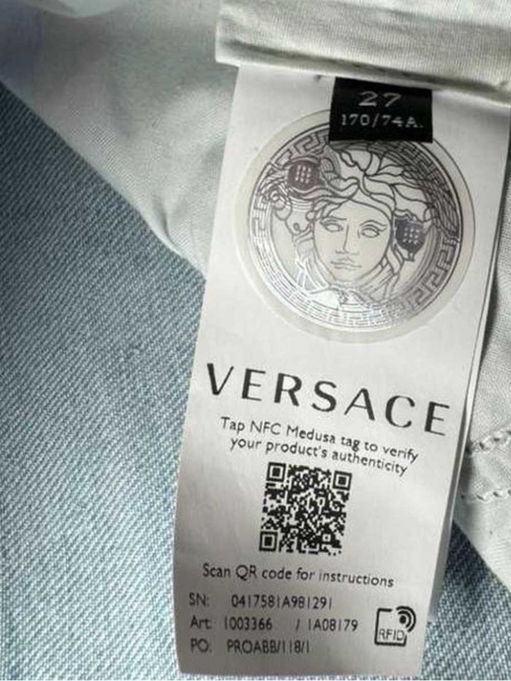 Versace Barocco Scarf-Pocket Flare Jeans - Picture 5 of 5